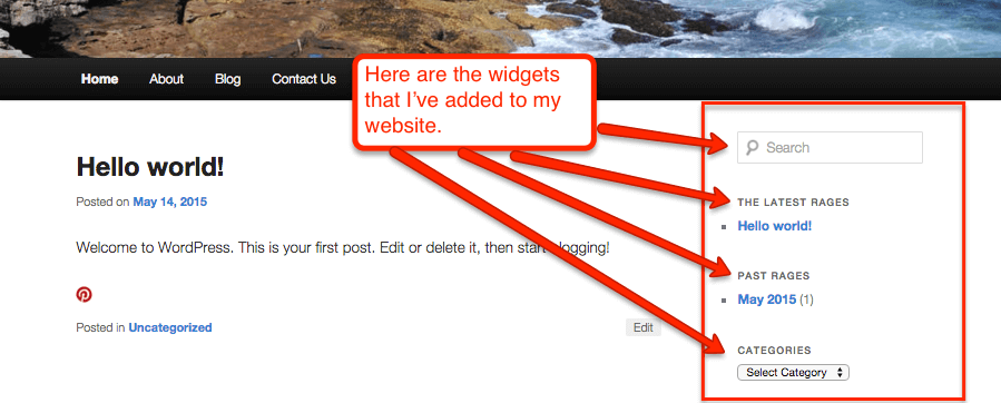Widgets in WordPress