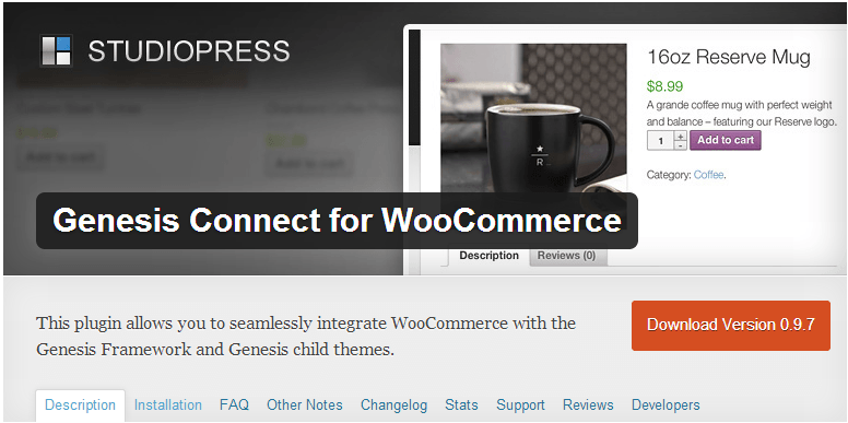 Genesis Connect with WooCommerce