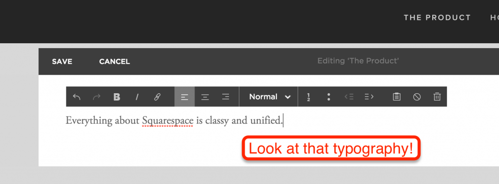 Squarespace Typography
