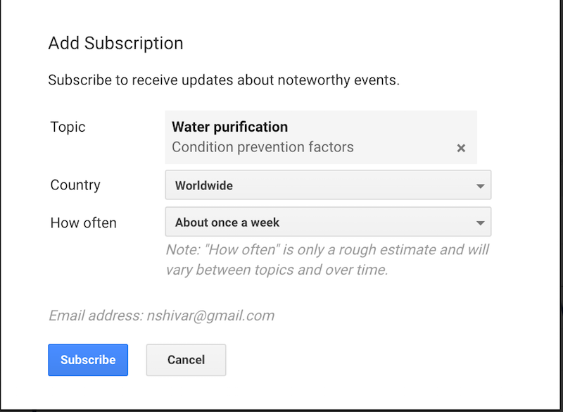 Google Trends Alerts & Subscriptions