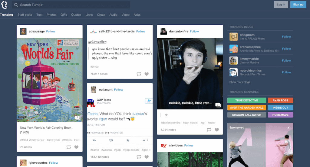 Trending Topics on Tumblr