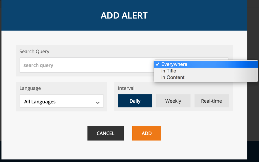 Ahrefs Content Alerts