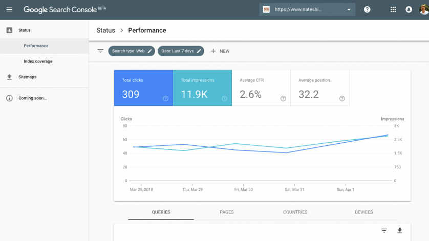 New Google Search Console