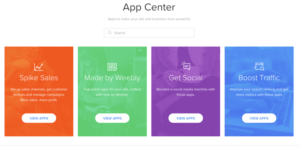 Weebly Apps