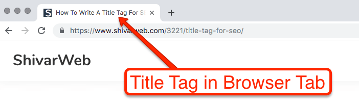 Title Tag Browser Location