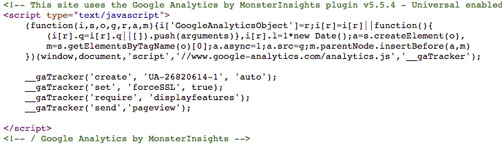 Google Analytics Snippet