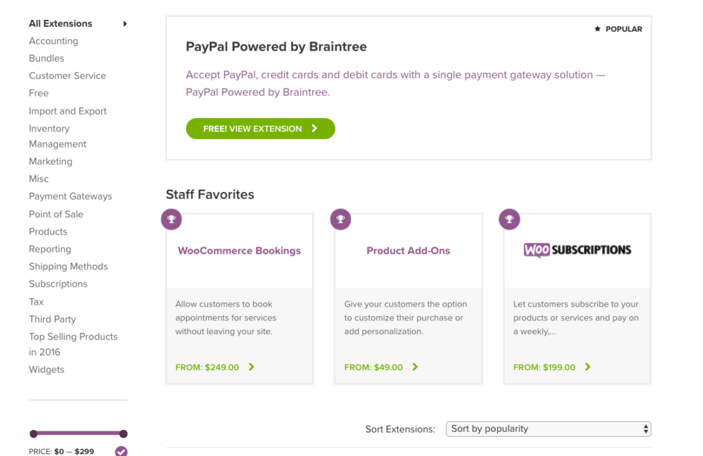 WooCommerce Extensions