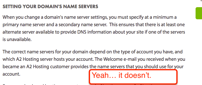 A2 Hosting DNS