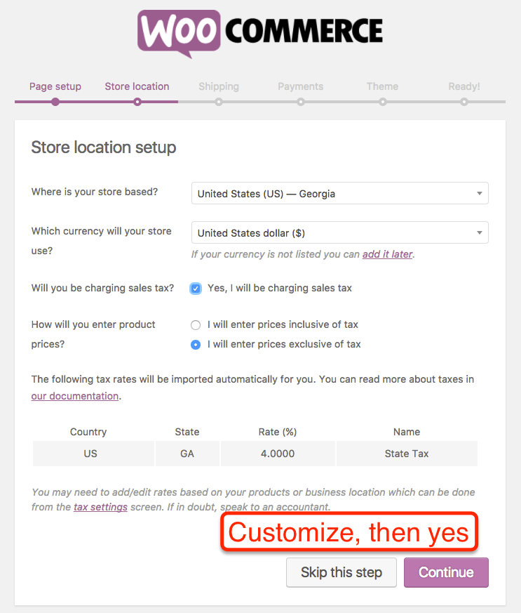 WooCommerce Taxes & Shipping