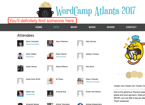 WordCamp Attendees