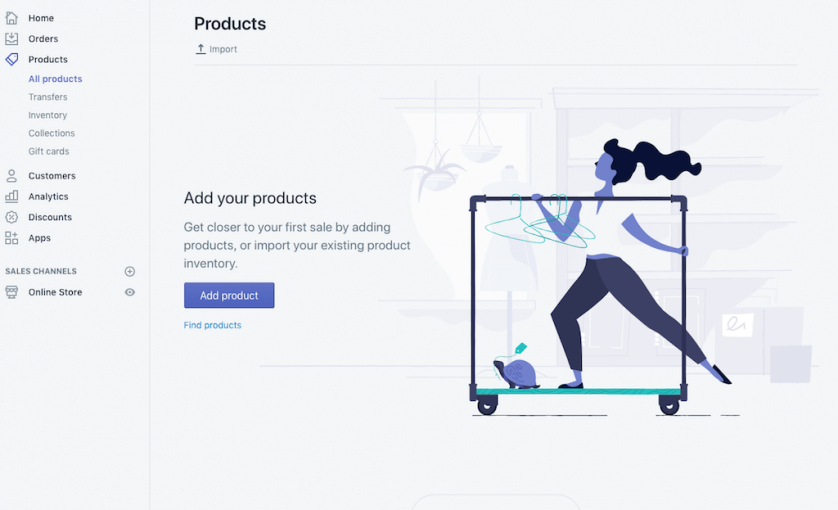 add a product to Shopify