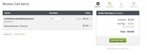 Name.com Comparison Pricing