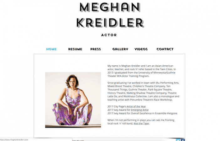 Meghan Kreidler website