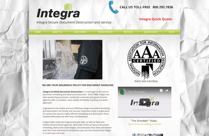 integra website