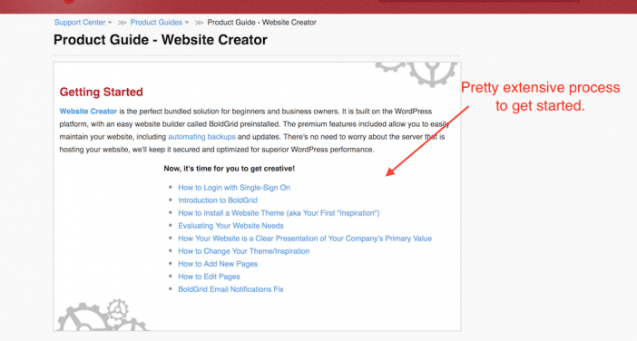 Website Creator Getting Started