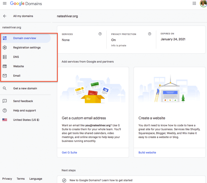 Google Domains Integrations