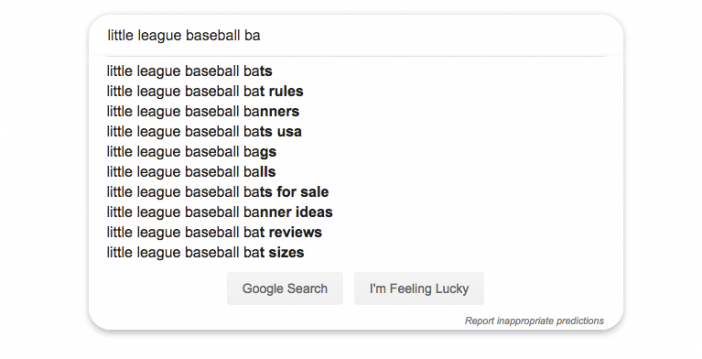 Google Instant Suggestions