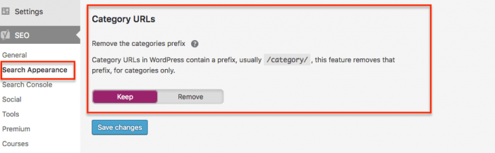 Yoast Remove Category