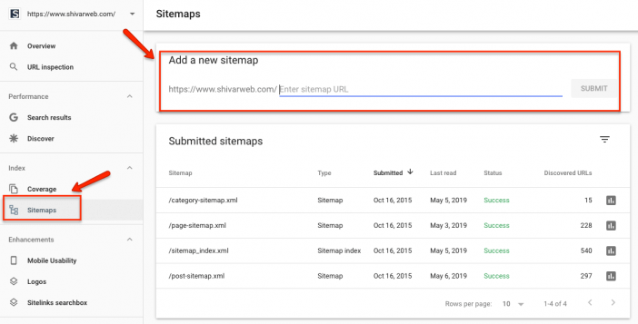 Yoast Sitemaps Submit