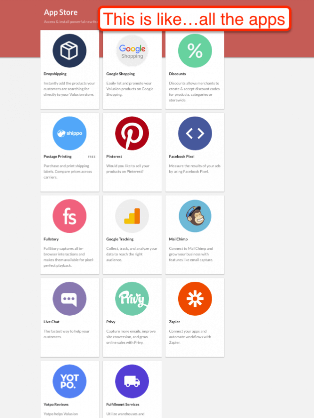 Volusion Apps