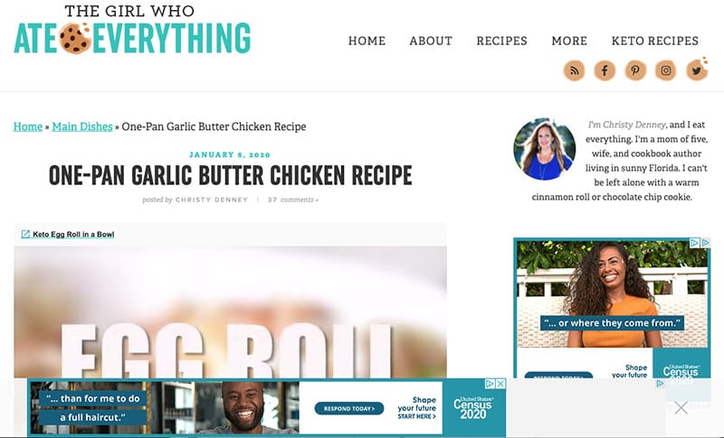 The Girl Who Ate Everything - Blog Advertisements