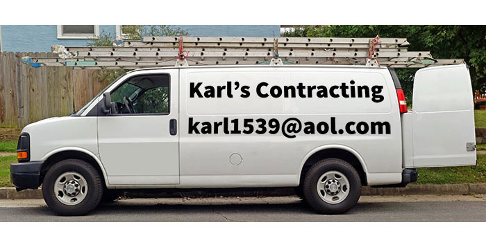 White contractors van