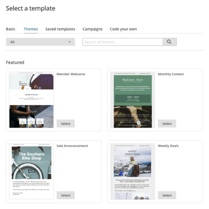 MailChimp Templates