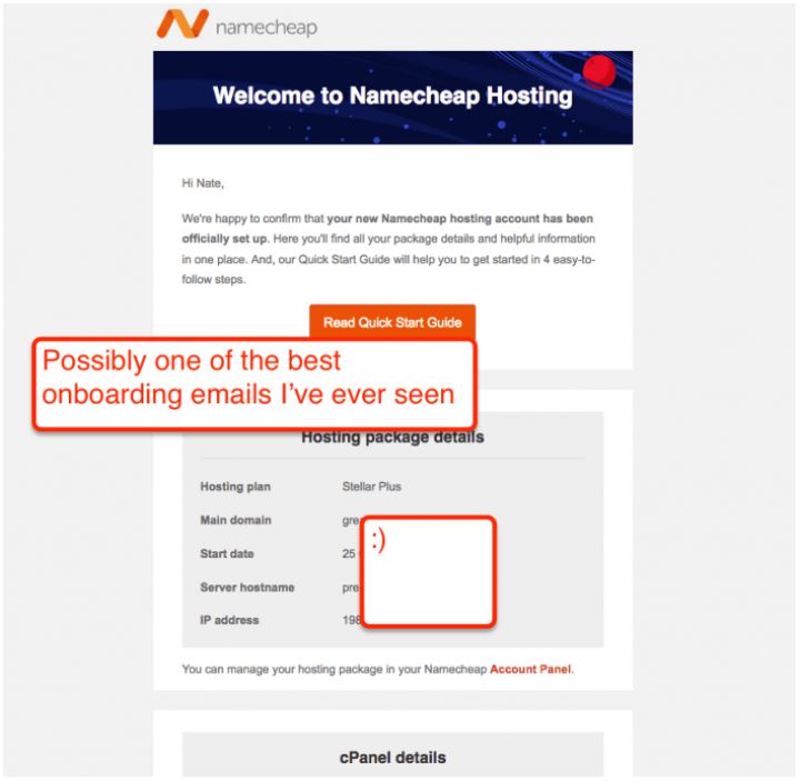 Namecheap onboarding 